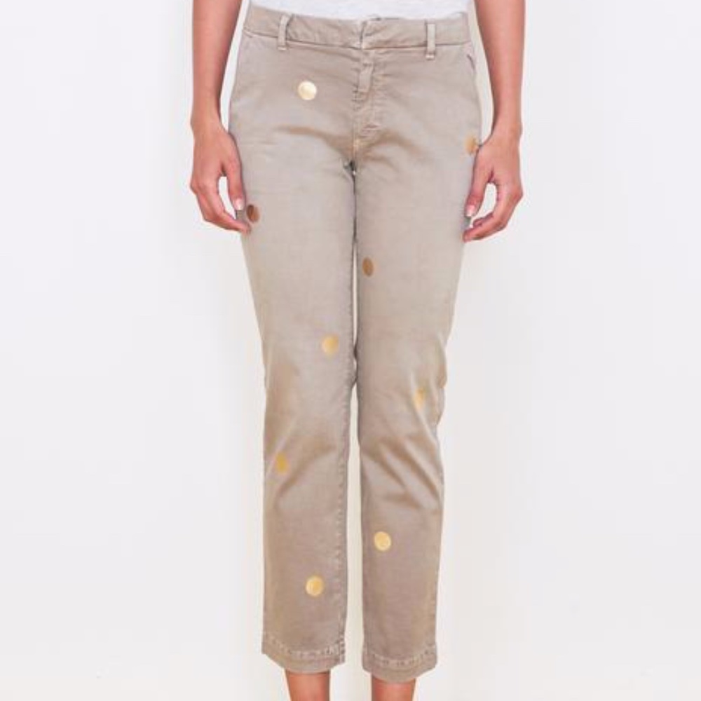 Gold Polka Dot Trousers